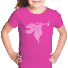 Load image into Gallery viewer, Dove - Girl&#39;s Word Art T-Shirt