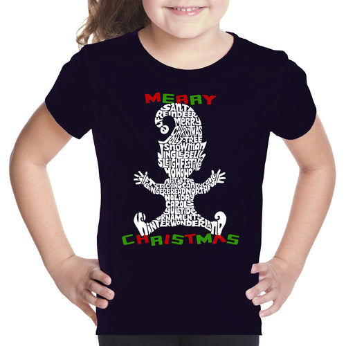 Christmas Elf - Girl's Word Art T-Shirt