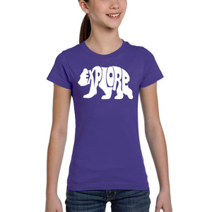 Explore - Girl's Word Art T-Shirt