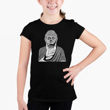 Load image into Gallery viewer, Buddha  - Girl&#39;s Word Art T-Shirt