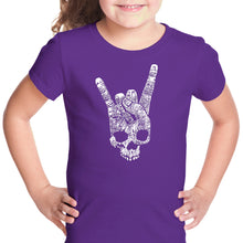 Load image into Gallery viewer, Heavy Metal Genres - Girl&#39;s Word Art T-Shirt