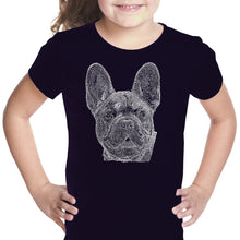 Load image into Gallery viewer, French Bulldog - Girl&#39;s Word Art T-Shirt