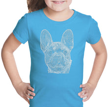 Load image into Gallery viewer, French Bulldog - Girl&#39;s Word Art T-Shirt