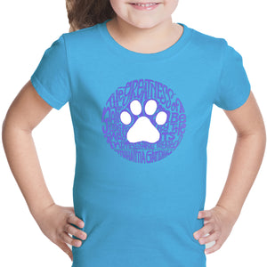 Gandhi's Quote on Animal Treatment - Girl's Word Art T-Shirt