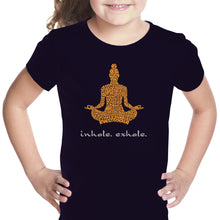 Load image into Gallery viewer, Inhale Exhale - Girl&#39;s Word Art T-Shirt