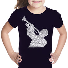 Load image into Gallery viewer, ALL TIME JAZZ SONGS - Girl&#39;s Word Art T-Shirt