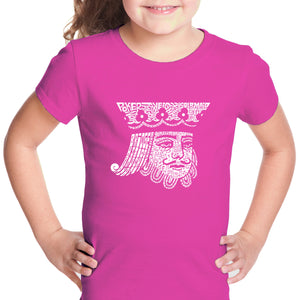 King of Spades - Girl's Word Art T-Shirt