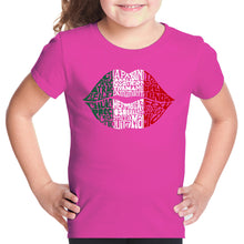 Load image into Gallery viewer, Latina Lips  - Girl&#39;s Word Art T-Shirt