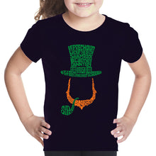 Load image into Gallery viewer, Leprechaun  - Girl&#39;s Word Art T-Shirt