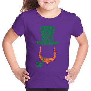 Leprechaun  - Girl's Word Art T-Shirt