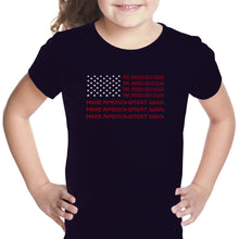 Load image into Gallery viewer, Maga Flag - Girl&#39;s Word Art T-Shirt