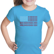Load image into Gallery viewer, Maga Flag - Girl&#39;s Word Art T-Shirt