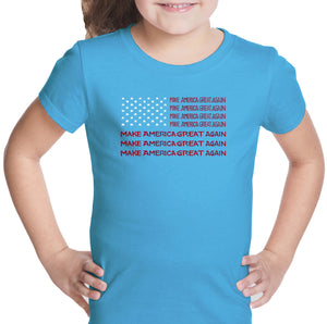 Maga Flag - Girl's Word Art T-Shirt
