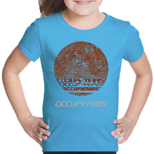 Load image into Gallery viewer, Occupy Mars - Girl&#39;s Word Art T-Shirt