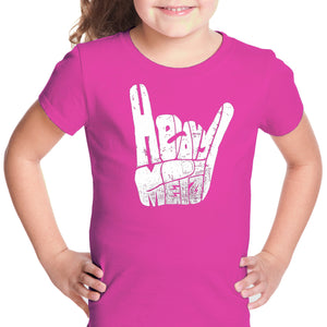 Heavy Metal - Girl's Word Art T-Shirt