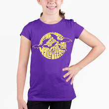 Load image into Gallery viewer, Halloween Bats  - Girl&#39;s Word Art T-Shirt
