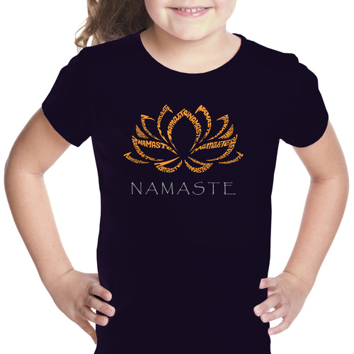 Namaste - Girl's Word Art T-Shirt