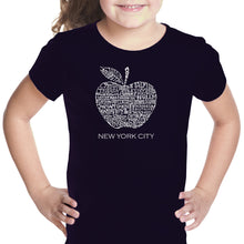 Load image into Gallery viewer, Neighborhoods in NYC - Girl&#39;s Word Art T-Shirt