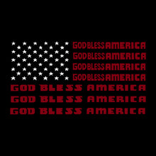 Load image into Gallery viewer, God Bless America - Men&#39;s Word Art Crewneck Sweatshirt
