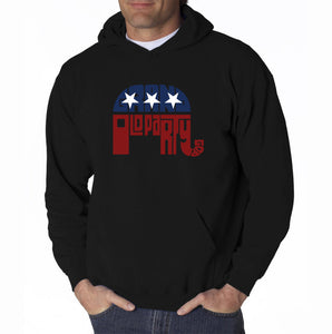 REPUBLICAN GRAND OLD PARTY - Men's Word Art Hooded Sweatshirt