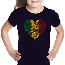 Load image into Gallery viewer, One Love Heart - Girl&#39;s Word Art T-Shirt