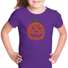 Load image into Gallery viewer, Pumpkin - Girl&#39;s Word Art T-Shirt