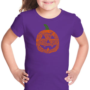 Pumpkin - Girl's Word Art T-Shirt