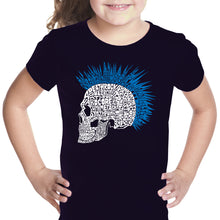Load image into Gallery viewer, Punk Mohawk - Girl&#39;s Word Art T-Shirt