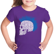 Load image into Gallery viewer, Punk Mohawk - Girl&#39;s Word Art T-Shirt