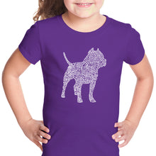 Load image into Gallery viewer, Pitbull - Girl&#39;s Word Art T-Shirt