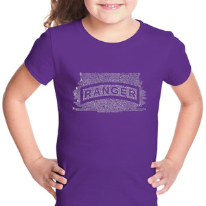The US Ranger Creed - Girl's Word Art T-Shirt