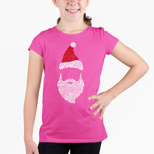 Santa Claus  - Girl's Word Art T-Shirt