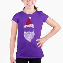 Load image into Gallery viewer, Santa Claus  - Girl&#39;s Word Art T-Shirt