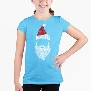 Santa Claus  - Girl's Word Art T-Shirt