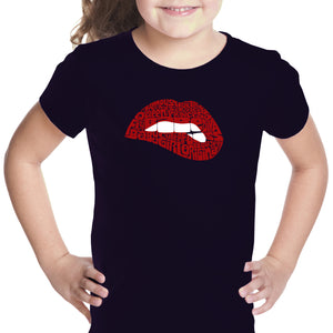 Savage Lips - Girl's Word Art T-Shirt