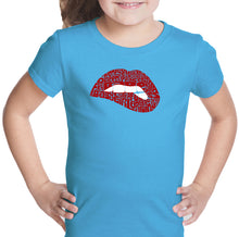 Load image into Gallery viewer, Savage Lips - Girl&#39;s Word Art T-Shirt