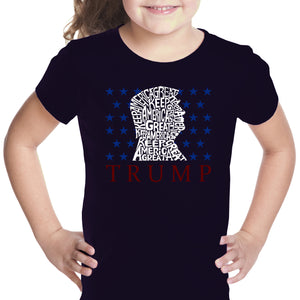Keep America Great - Girl's Word Art T-Shirt
