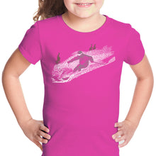 Load image into Gallery viewer, Ski - Girl&#39;s Word Art T-Shirt