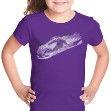 Load image into Gallery viewer, Ski - Girl&#39;s Word Art T-Shirt