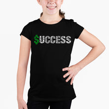 Load image into Gallery viewer, Success  - Girl&#39;s Word Art T-Shirt