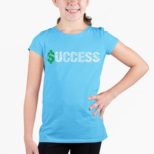 Success  - Girl's Word Art T-Shirt
