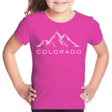 Load image into Gallery viewer, Colorado Ski Towns  - Girl&#39;s Word Art T-Shirt