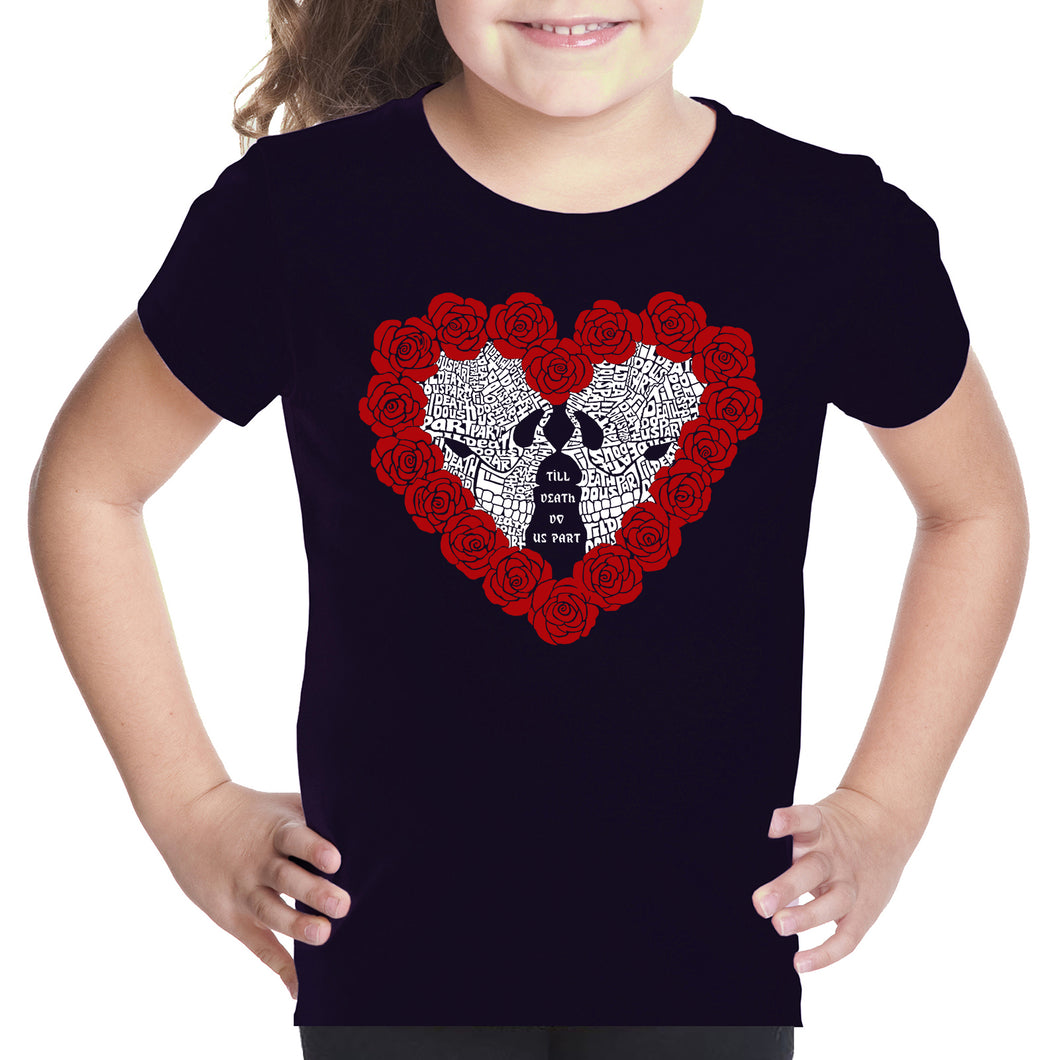 Girl's Word Art T-shirt - Til Death Do Us Part