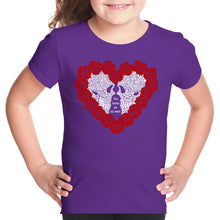 Load image into Gallery viewer, Girl&#39;s Word Art T-shirt - Til Death Do Us Part