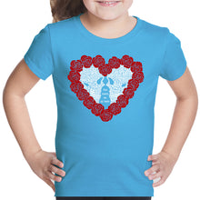 Load image into Gallery viewer, Girl&#39;s Word Art T-shirt - Til Death Do Us Part