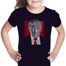Load image into Gallery viewer, TRUMP Make America Great Again - Girl&#39;s Word Art T-Shirt
