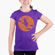 Load image into Gallery viewer, Spooky Witch  - Girl&#39;s Word Art T-Shirt