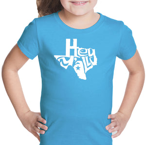 Hey Yall - Girl's Word Art T-Shirt