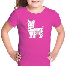 Load image into Gallery viewer, Yorkie - Girl&#39;s Word Art T-Shirt