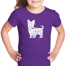 Load image into Gallery viewer, Yorkie - Girl&#39;s Word Art T-Shirt